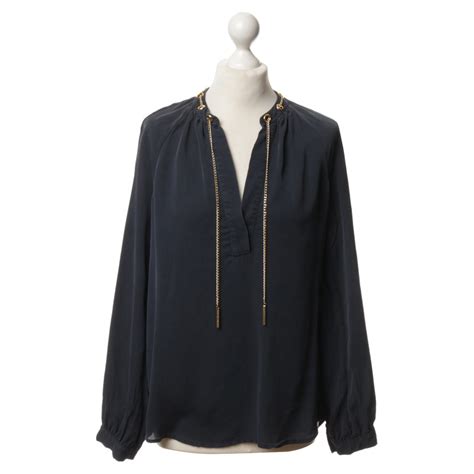 michael kors bluse mit kette|Michael Michael Kors Bluse mit Ketten.